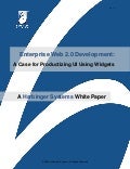 Enterprise Web 2.0 Development: A Case for Productizing UI Using Widgets