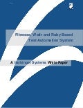 Fitnesse, Watir and Ruby Based Test Automation System