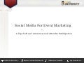 Social Media for Event Marketing
