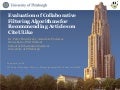 Evaluation of Collaborative Filtering Algorithms for Recommending Articles on CiteULike