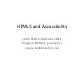 Html5 accessibility