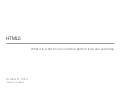 An Introduction to HTML5