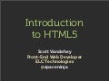 Introduction to HTML5