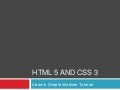Tutorial: Html5 And Css3 Site
