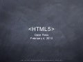 What&rsquo;s new in HTML5?