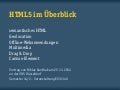 HTML5 im Überblick – semantisches HTML, Geolocation, Offline-Webanwendungen, Multimedia, Drag & Drop, Canvas-Element