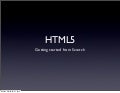 HTML5 - getting started