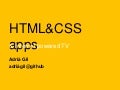 "HTML & CSS apps & internet powered TV" por @JeronimJackson