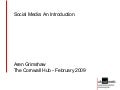 An Introduction to Social Media