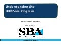 Understanding the  HUBZone Program 