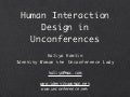Human Interaction Unconference