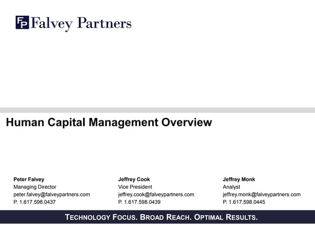 Human Capital Management Software M...