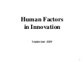 Human Factors in Innovation - Euro IA 2009 - Kalbach