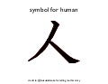 The Japanese Symbol for Human