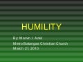 H U M I L T Y
