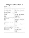 Hunger games trivia1revised