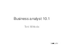 Hva er nytt i Business Analyst - Geodata sommerkonferanse 2013