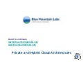Hybrid and Private Cloud Architectures