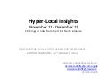 Hyper-Local Insights, Nov-Dec 2011