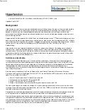 Hypertension, e-Medicine Article