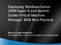 Hyper V And Scvmm Best Practis