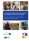 Leveraging Information and Communication Technology (ICT) for the Base of the Pyramid (BoP) 