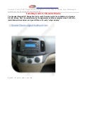 Hyundai elantra DVD GPS Navigation System installing guides