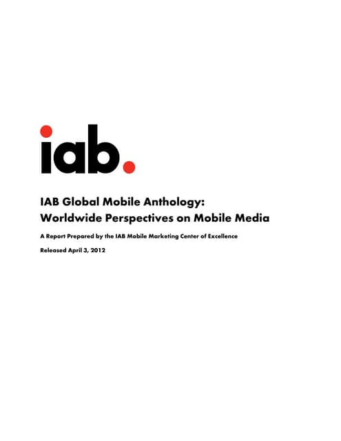 IAB Global Mobile Anthology