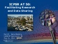 ICPSR Data Sharing