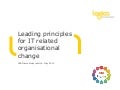 Leading principles for IT related organisational change
