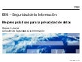 IBM, las mejores prácticas para la privacidad de datos