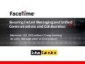 IBM Sametime and Facetime