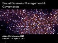 Timeline of IBM&rsquo;s Social Business Governance