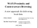 Wi-Fi proximity and context-aware browsing