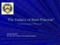 Ruffner Fallacy of Best Practice