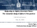 Icgfm Budgeting In Times Of Crisis A Canadian Perspective