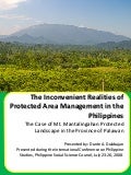 The Inconvenient Realities of Protected Area Management in the Philippines