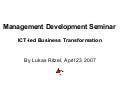 Ict Led Business Transformation