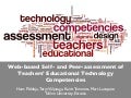 Web-Based Self- and Peer-Assessment of Teachers’ Educational Technology Competencies