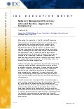 Network Management Services: A Cost Effective Approach to Complexity
