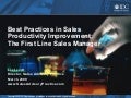 IDC First Line Sales Manager Best Practices