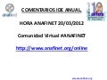 Comentarios IDE ANUAL
