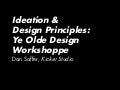 Ideation and Design Principles Workshop