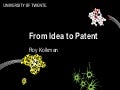 Patents at the  University of Twente
