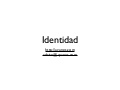 Identidad