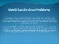 Identificación de un problema