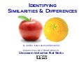 Identifying Similarities & Differences