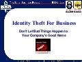 Identity Theft Information for Businesses