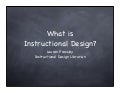 What is Instructional Design?