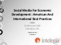 Social Media For Economic Development : American And International Best Practices